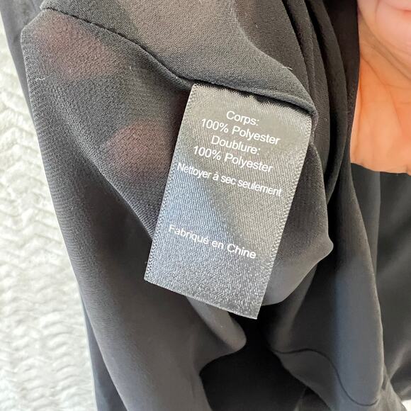 ASTR The Label Black Trapeze Chiffon High Neck Halter Party Mini Dress Women XS - Picture 12 of 13